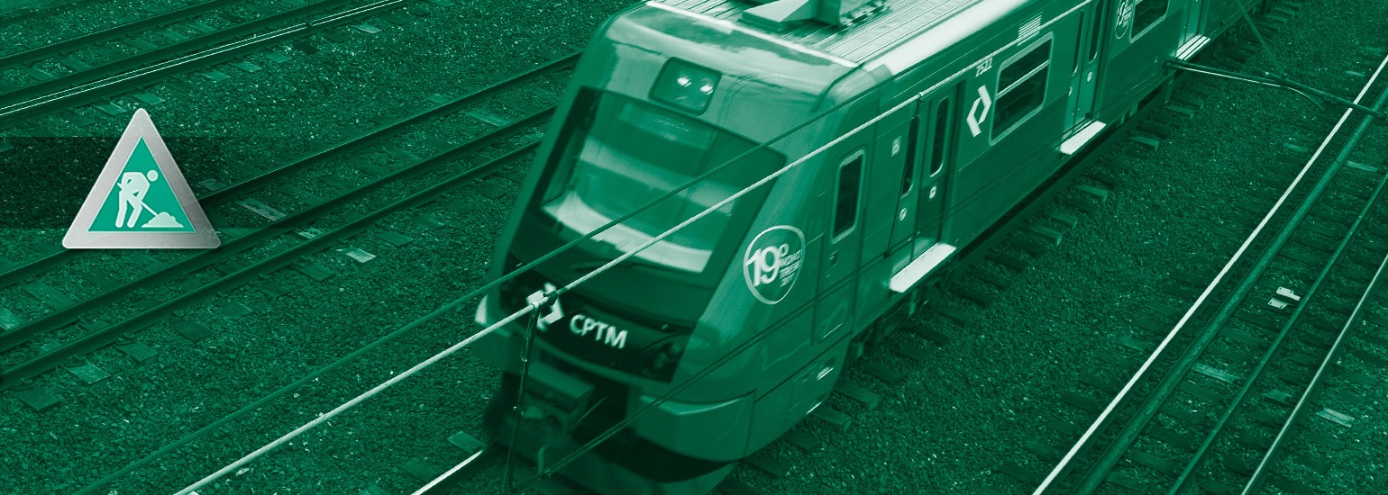 Obras de modernização alteram circulação dos trens neste fim de semana