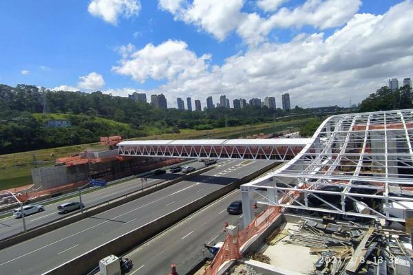 Futura estação João Dias da CPTM tem 55% de obra concluída