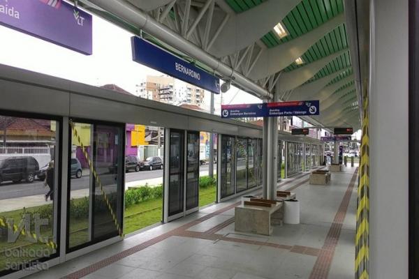 VLT da Baixada Santista ganha mais 3 estações com portas de plataforma