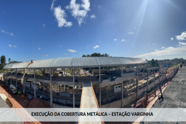 Obras da Estação Varginha na Linha 9-Esmeralda